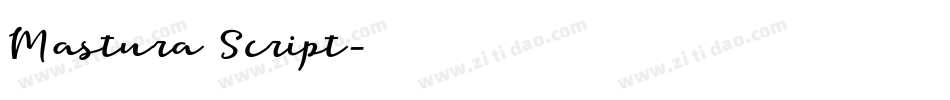 Mastura Script字体转换